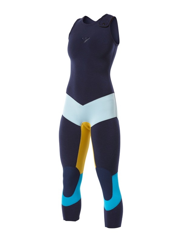 roxy, Kassia 3mm Long John Wetsuit, ASTER BLUE (blu) 0 Kassia 3mm Long John Wetsuit KM309WG Roxy