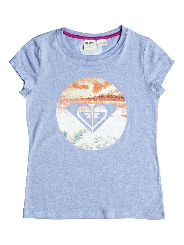 roxy, Girls 7-14 Bondi Beach Tee, BLEACHED DENIM HEATHER (pmkh) 0 Girls 7-14 Bondi Beach Tee PGRS61107 Roxy