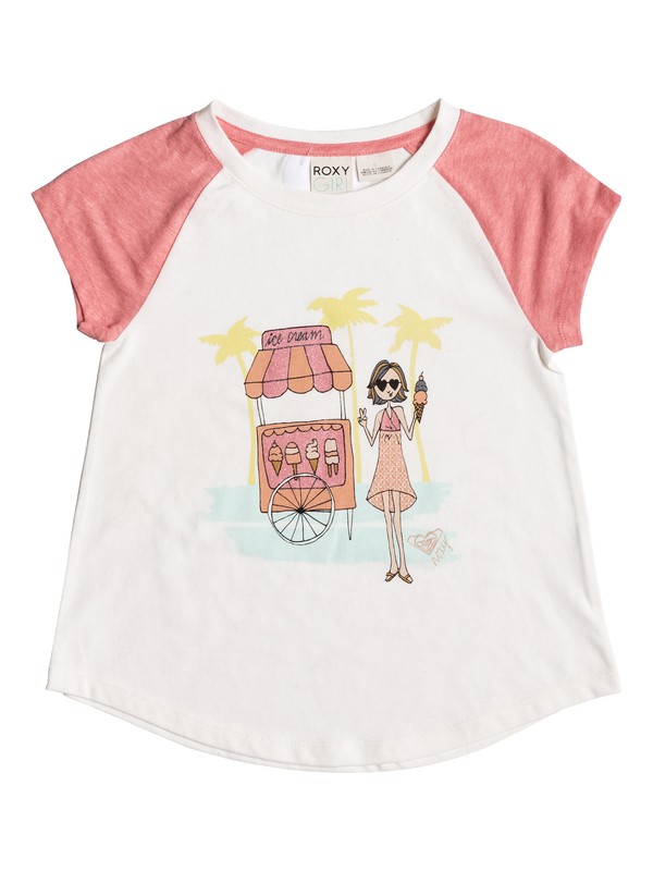 roxy, ICE CREAM CONE SS TEE, SEASPRAY HEATHER (wbsh) 0 ICE CREAM CONE SS TEE PGRS61176 Roxy