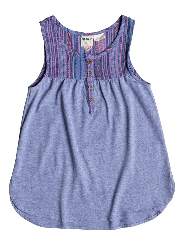 roxy, Girls 7-14 Sailing Away Sleeveless Top, BLEACHED DENIM HEATHER (pmkh) 0 Girls 7-14 Sailing Away Sleeveless Top PGRS61767 Roxy