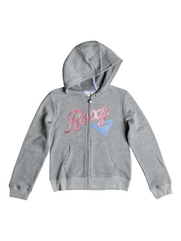 roxy, Girls 7-14 Sun Sand Zip-Up Hoodie, HERITAGE HEATHER (sgrh) 0 Girls 7-14 Sun Sand Zip-Up Hoodie PGRS62097 Roxy