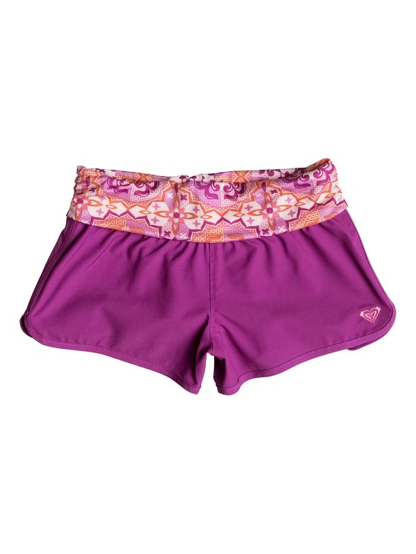 roxy, Girls 7-14 Miles Away Boardshorts, PURPLE WINE (ppb0) 0 Girls 7-14 Miles Away Boardshorts PGRS65027 Roxy