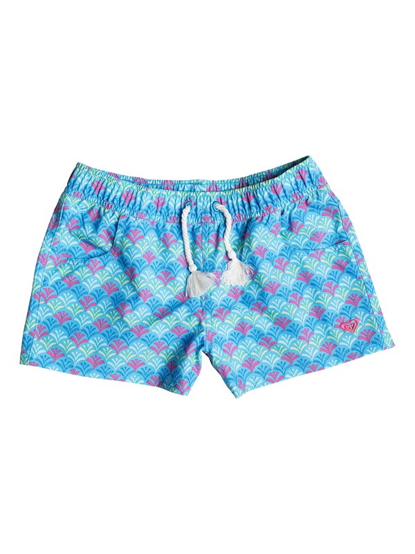 roxy, Girls 2-6 Island Tiles Boardshorts, SWIM ISLAND PALMS (bhk6) 0 Girls 2-6 Island Tiles Boardshorts PGRS65036 Roxy