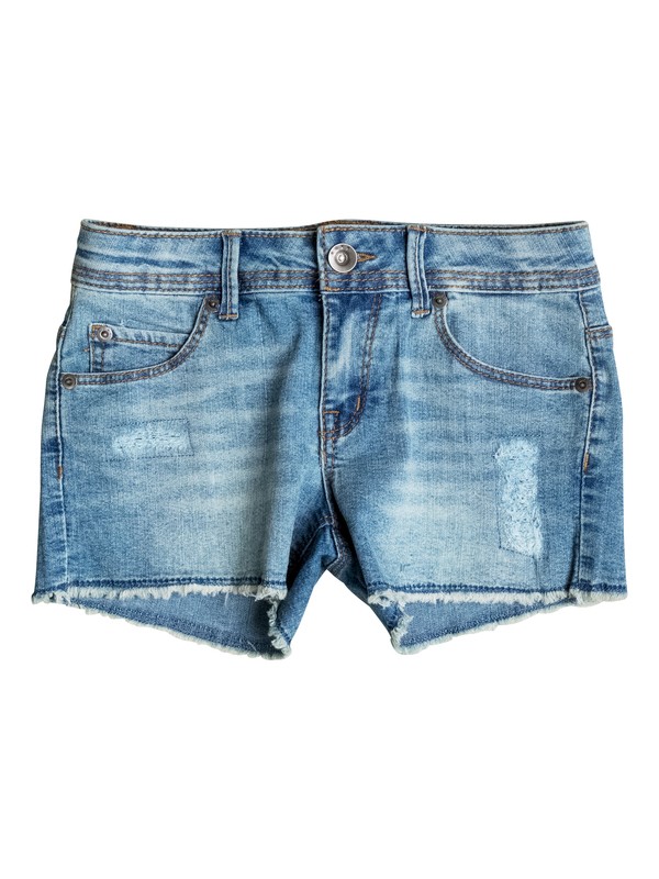 roxy, Girls 7-14 Snorkel Denim Shorts, SUPER USED (bkpw) 0 Girls 7-14 Snorkel Denim Shorts PGRS65157 Roxy
