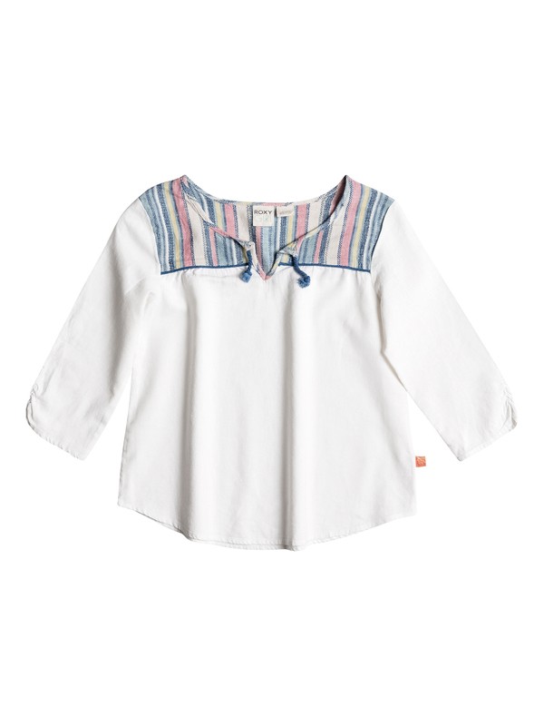 roxy, Girls 7-14 Cool Nights Long Sleeve Top, SEA SPRAY (wbs0) 0 Girls 7-14 Cool Nights Long Sleeve Top PGRS65467 Roxy