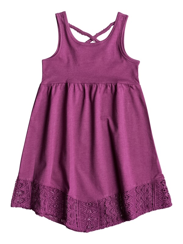 roxy, Girls 7-14 Tea Time Sleeveless Dress, PURPLE WINE HEATHER (ppbh) 0 Girls 7-14 Tea Time Sleeveless Dress PGRS68187 Roxy