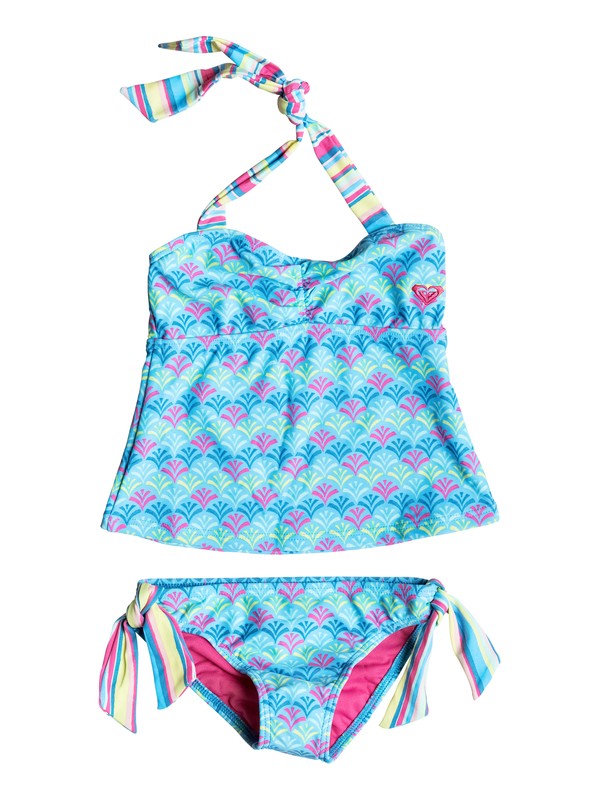 roxy, Girls 2-6 Island Tiles Tankini, SWIM ISLAND PALMS (bhk6) 0 Girls 2-6 Island Tiles Tankini PGRS68716 Roxy