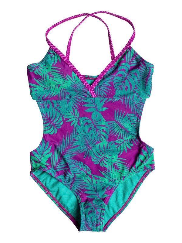 roxy, Girls 7-14 Primal Palms One-Piece Swimsuit, PRIMAL PALMS LEAF (gnq6) 0 Girls 7-14 Primal Palms One-Piece Swimsuit PGRS68747 Roxy