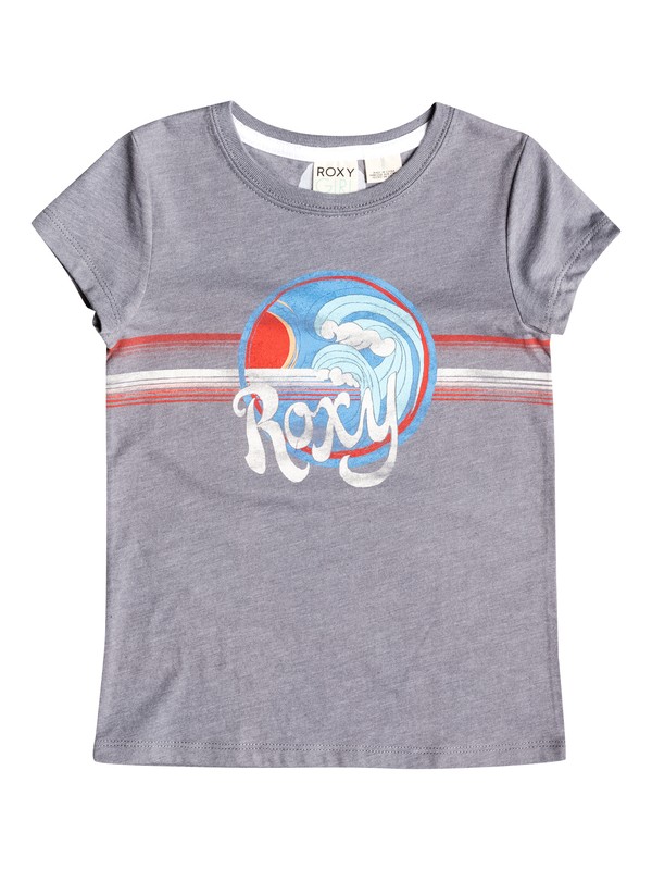 roxy, Girl's 2-6 90s Wave Tee, Highrise-h (sgrh) 0 Girl's 2-6 90s Wave Tee RRF51066 Roxy
