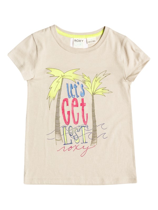 roxy, Girl's 2-6 Let's Get Lost Tee, Oxford Tan (tha0) 0 Girl's 2-6 Let's Get Lost Tee RRF51356 Roxy