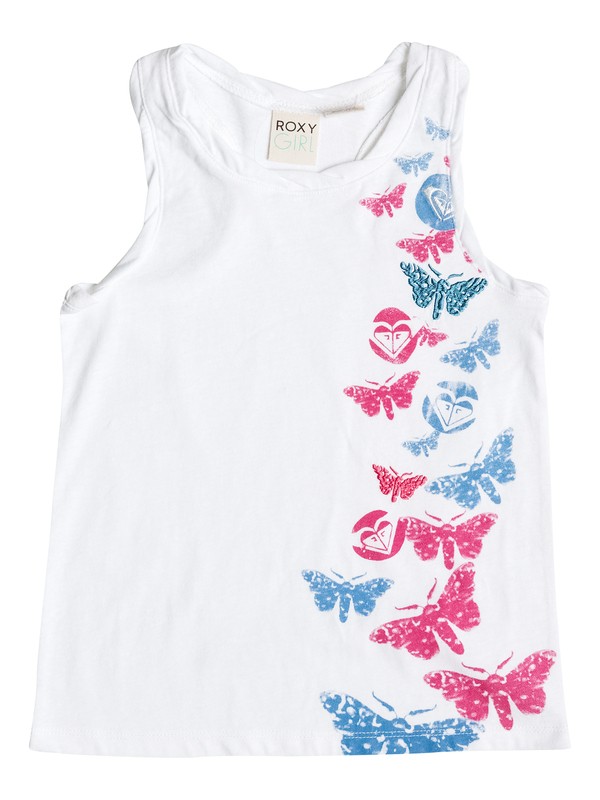 roxy, Girl's 2-6 All Flutter Tank, Bright White-h (wbbh) 0 Girl's 2-6 All Flutter Tank RRF51596 Roxy