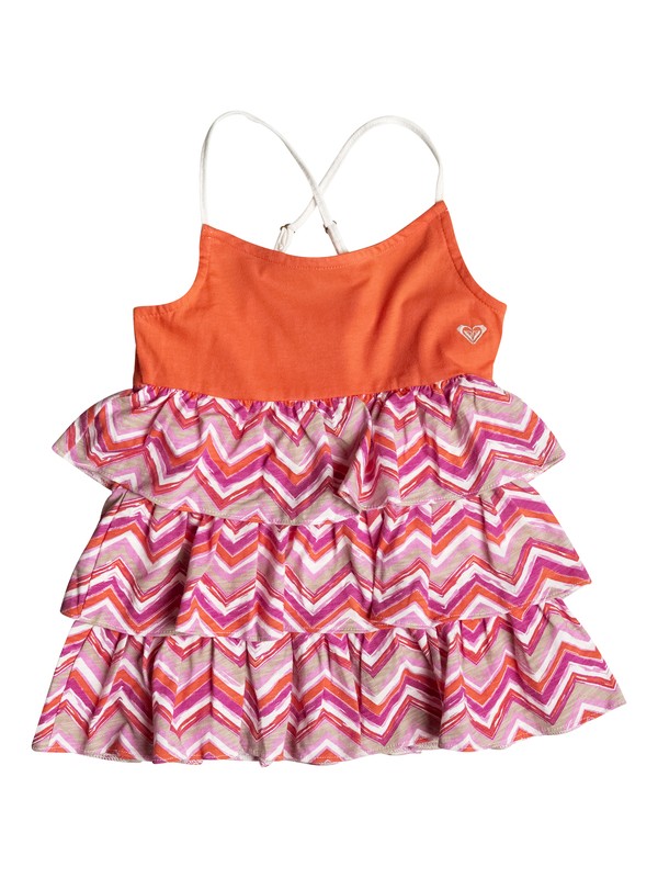 roxy, Baby Shoreline Chevron Top, Vermillon Orange-6 (nle6) 0 Baby Shoreline Chevron Top RRF51721 Roxy