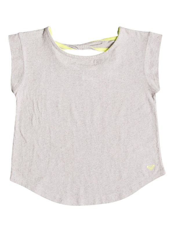 roxy, Girl's 7-14 Twist and Shout Tee, Limestone (sjs0) 0 Girl's 7-14 Twist and Shout Tee RRF51807 Roxy