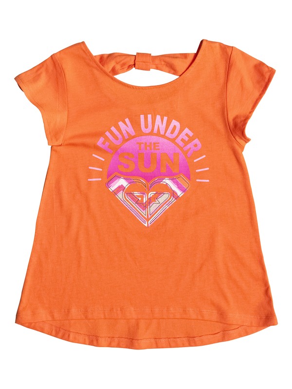 roxy, Baby Fun Under The Sun Tee, Vermillon Orange (nle0) 0 Baby Fun Under The Sun Tee RRF51921 Roxy
