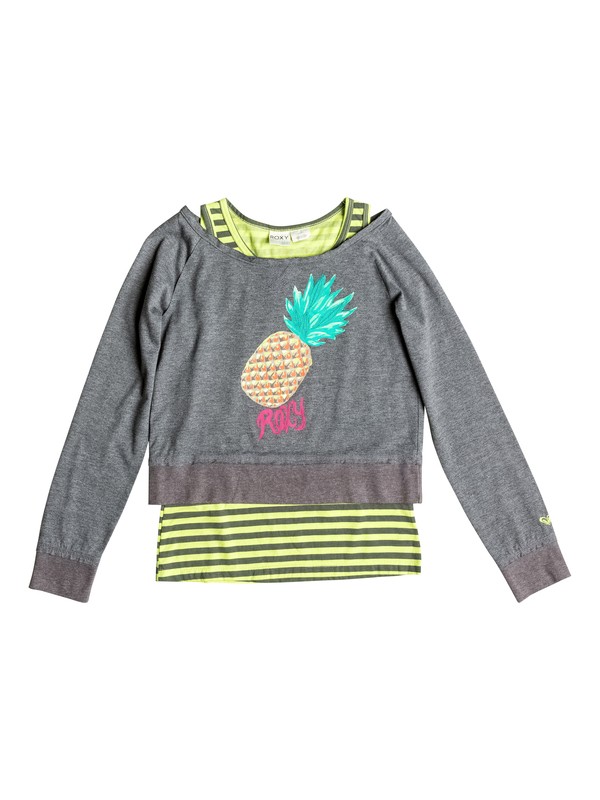 roxy, Girl's 7-14 Cool Pineapple Tee, Highrise-6 (sgr6) 0 Girl's 7-14 Cool Pineapple Tee RRF51947 Roxy