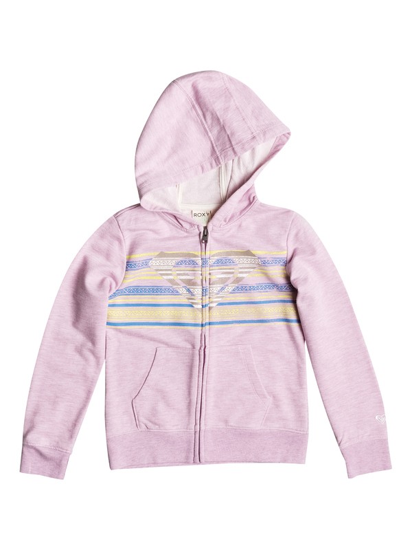 roxy, Girl's 2-6 Sunfade Zip Hoodie, Cyclamen - Heather (mgjh) 0 Girl's 2-6 Sunfade Zip Hoodie RRF52056 Roxy
