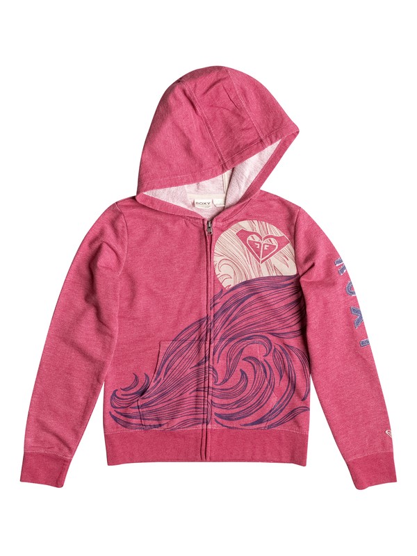 roxy, Sudadera Zip Vibin Para Chica 7 -14, Cerise - Heather (mqth) 0 Sudadera Zip Vibin Para Chica 7 -14 RRF52097 Roxy