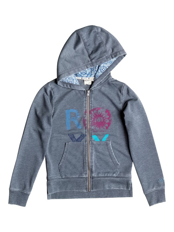 roxy, Girl's 7-14 Sandstone Zip Hoodie, Highrise-h (sgrh) 0 Girl's 7-14 Sandstone Zip Hoodie RRF52197 Roxy