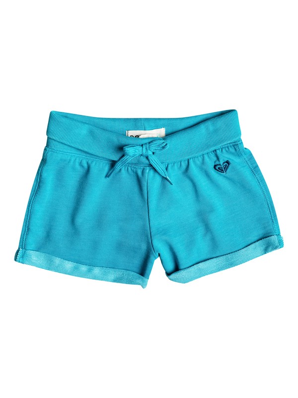 roxy, Girl's 2-6 Vintage Flower Shorts, Caribbean Sea-h (bnzh) 0 Girl's 2-6 Vintage Flower Shorts RRF53026 Roxy