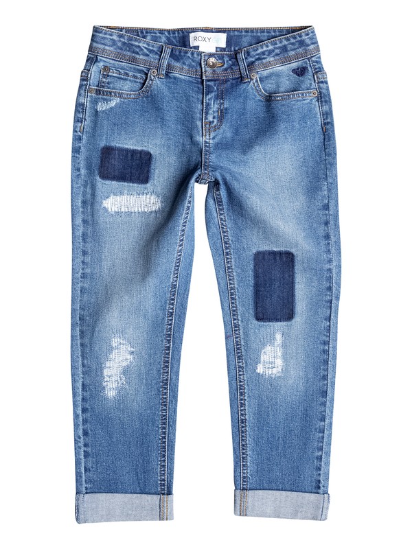 BIG SNDBLS BF JEAN RRF55197 0 Girl's 7-14 Sandblaster Boyfriend Jeans RRF55197 Roxy