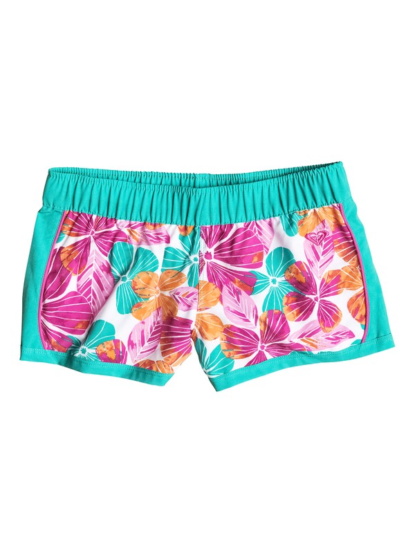 roxy, Baby Fall Tropics Floral Printed Boardshorts, Dynasty Green-6 (gpv6) 0 Baby Fall Tropics Floral Printed Boardshorts RRF55371 Roxy
