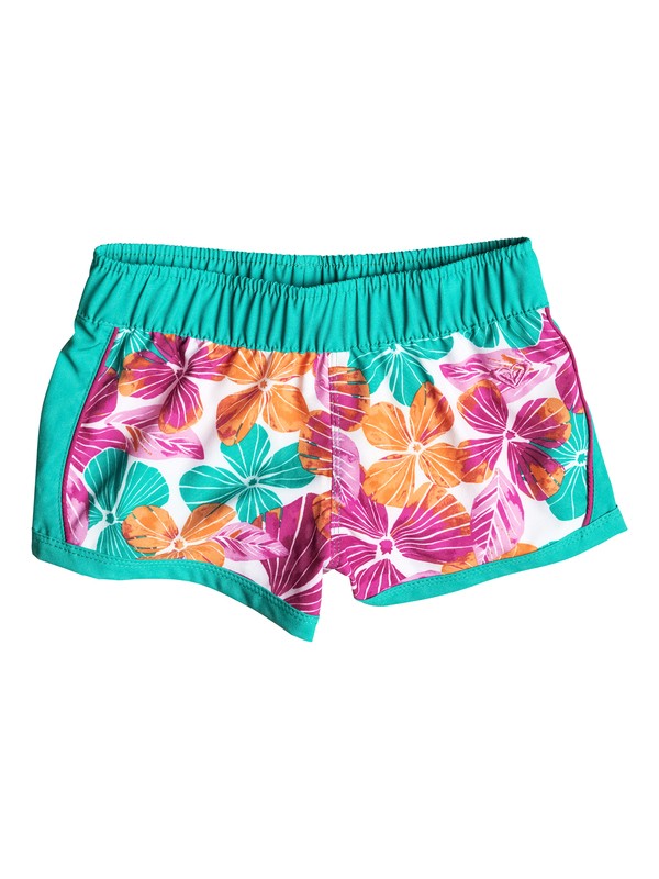 roxy, Girl's 7-14 Jungle Times Floral Printed Boardshorts, Dynasty Green-6 (gpv6) 0 Girl's 7-14 Jungle Times Floral Printed Boardshorts RRF55377 Roxy