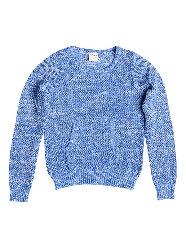 roxy, Girl's 7-14 Ski Patrol Pullover Sweater, Blue Bonnet-h (bjvh) 0 Girl's 7-14 Ski Patrol Pullover Sweater RRF56037 Roxy