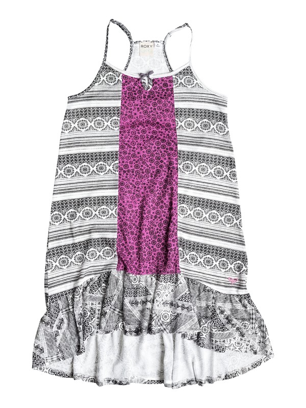roxy, Girl's 7-14 White Water Wave Dress, Anthracite-6 (kvj6) 0 Girl's 7-14 White Water Wave Dress RRF58067 Roxy