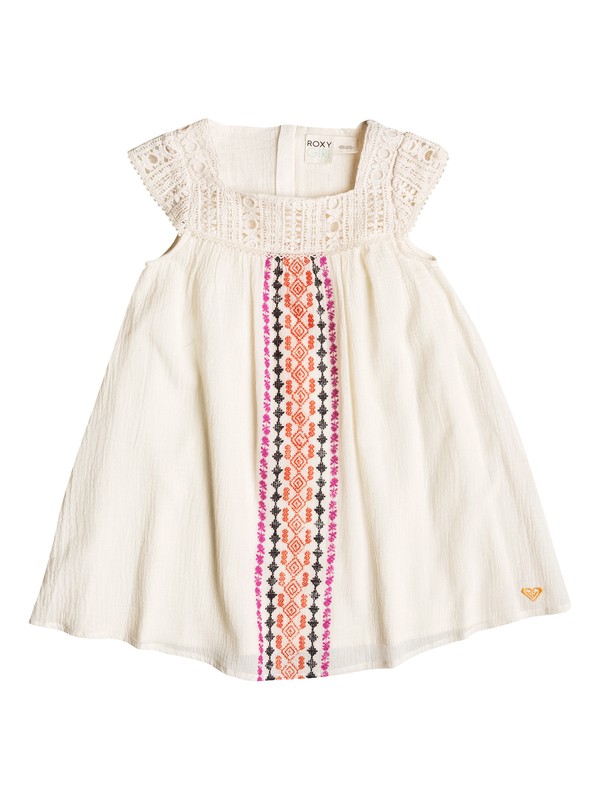 roxy, Baby Tiki Flair Dress, Whisper White (wcf0) 0 Baby Tiki Flair Dress RRF58111 Roxy