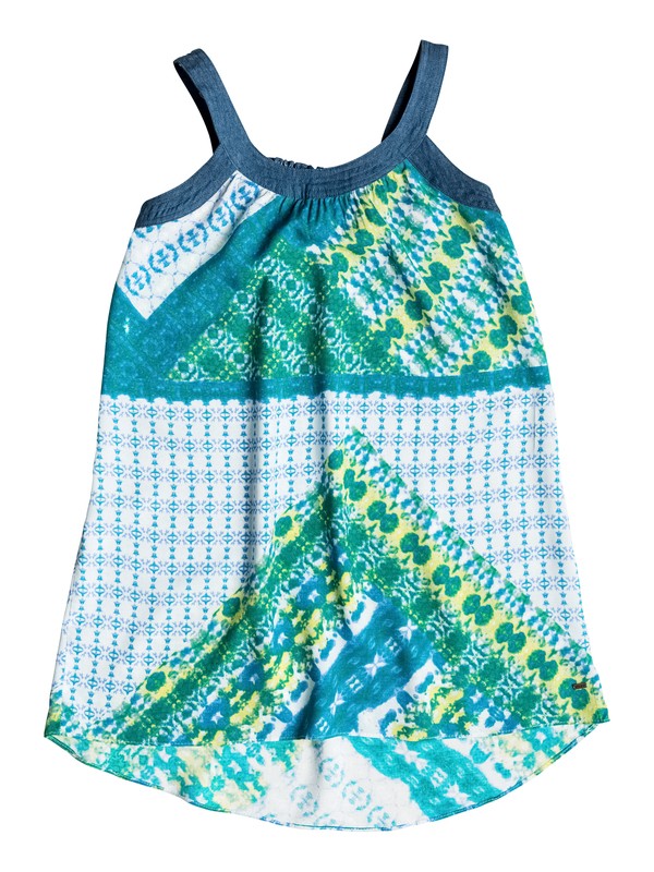 roxy, Girl's 7-14 Coco Chambray Dress, Caribbean Sea-6 (bnz6) 0 Girl's 7-14 Coco Chambray Dress RRF58197 Roxy