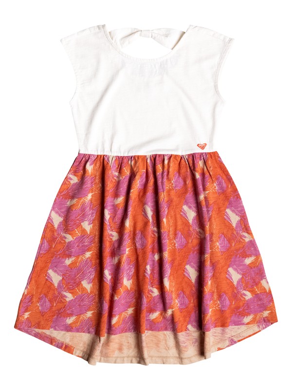 roxy, Girl's 7-14 Feathered Shore Dress, Whisper White-6 (wcf6) 0 Girl's 7-14 Feathered Shore Dress RRF58367 Roxy
