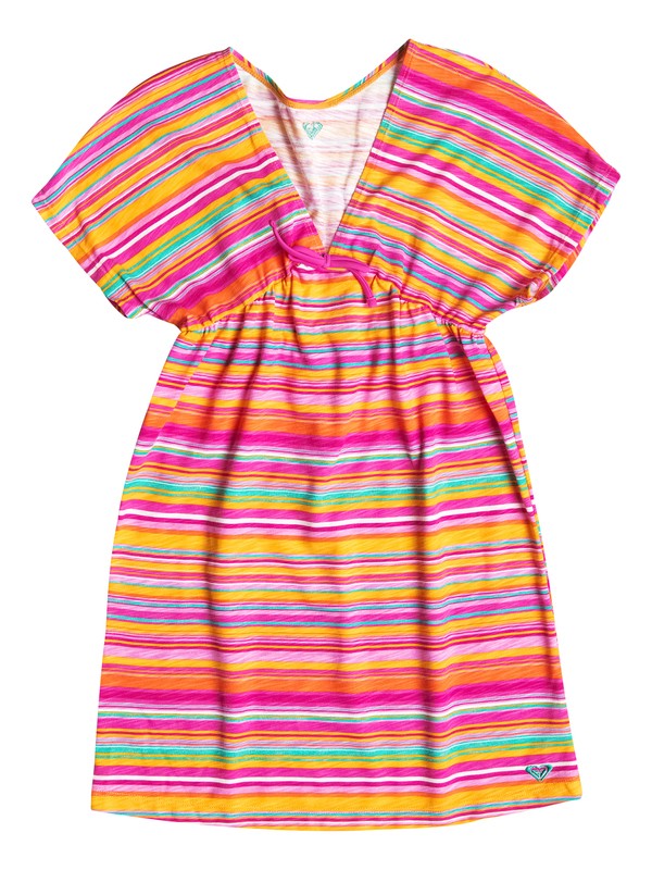 roxy, Girl's 7-14 Jungle Times Striped Cover Up, Rose Violet-3 (mlk3) 0 Girl's 7-14 Jungle Times Striped Cover Up RRF58397 Roxy