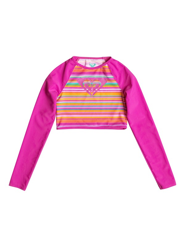 Floral - Long Sleeve Rashguard RRF58537 0 Girl's 7-14 Jungle Times Floral Long Sleeve Rashguard RRF58537 Roxy