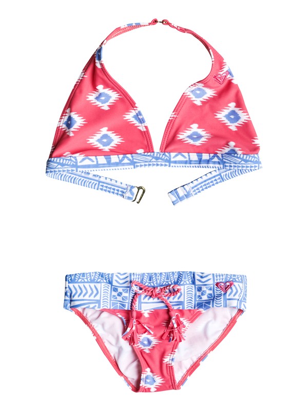 roxy, Bikini Halter Sunset Swim - Niñas 7 -14, Sunkist Coral-6 (mjv6) 0 Bikini Halter Sunset Swim - Niñas 7 -14 RRF58617 Roxy