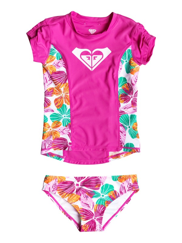 roxy, Conjunto de Licra Fall Tropics Floral - Bebé, Rose Violet-6 (mlk6) 0 Conjunto de Licra Fall Tropics Floral - Bebé RRF58701 Roxy