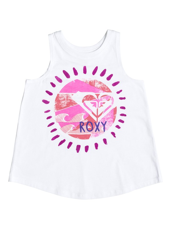 roxy, Girl's 2-6 SUN DIAL Tank, Bright White (wbb0) 0 Girl's 2-6 SUN DIAL Tank RRF61156 Roxy
