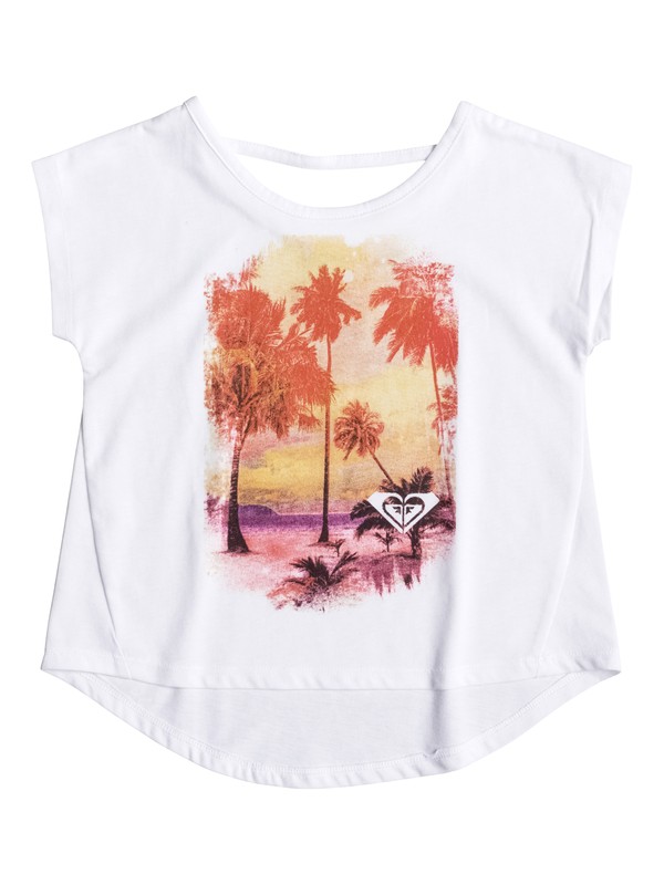 roxy, Girl's 2-6 DIZZY Short Sleeve Tee, Bright White (wbb0) 0 Girl's 2-6 DIZZY Short Sleeve Tee RRF61446 Roxy