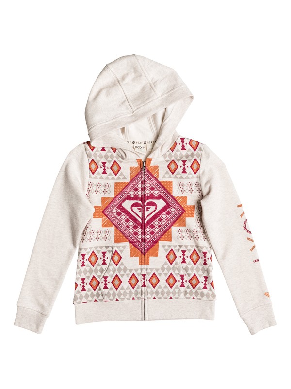 roxy, Girl's 2-6 Sand Castle Zip Hoodie, Sandshell-h (tenh) 0 Girl's 2-6 Sand Castle Zip Hoodie RRF62086 Roxy