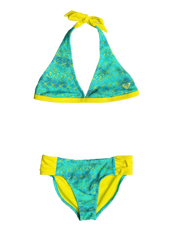 roxy, Girl's 7-14 Crochet Cutie Halter Set, LIMEADE (gen0) 0 Girl's 7-14 Crochet Cutie Halter Set RRF68527 Roxy