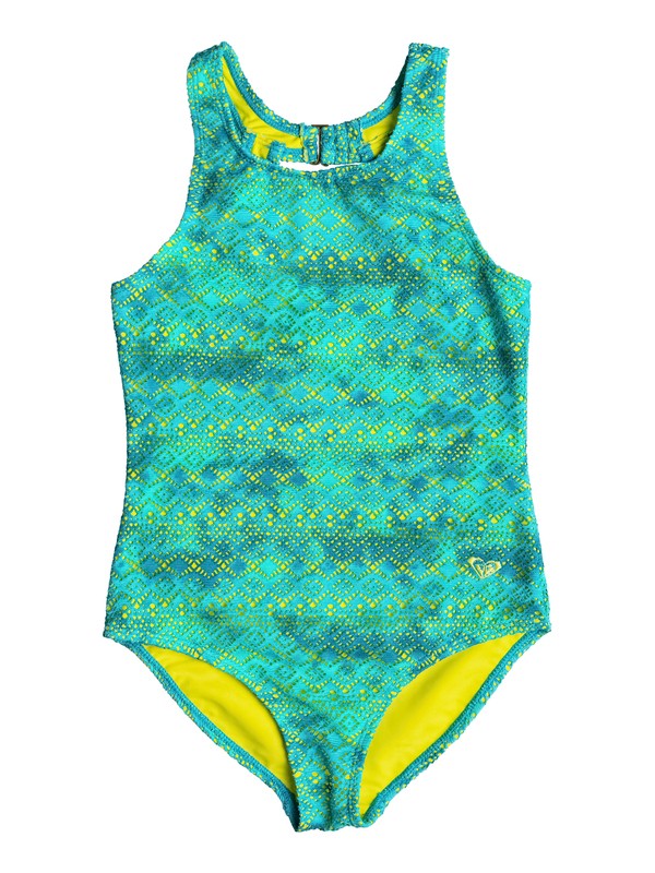 roxy, Girl's 2-6 Crochet Cutie One Piece Swimsuit, Limeade - Solid (gen0) 0 Girl's 2-6 Crochet Cutie One Piece Swimsuit RRF68536 Roxy
