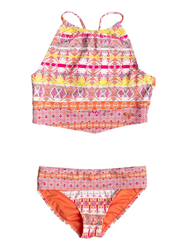roxy, Girl's 2-6 Moroccan Mirage Tank Set, Vermillon Orange (nle0) 0 Girl's 2-6 Moroccan Mirage Tank Set RRF68596 Roxy