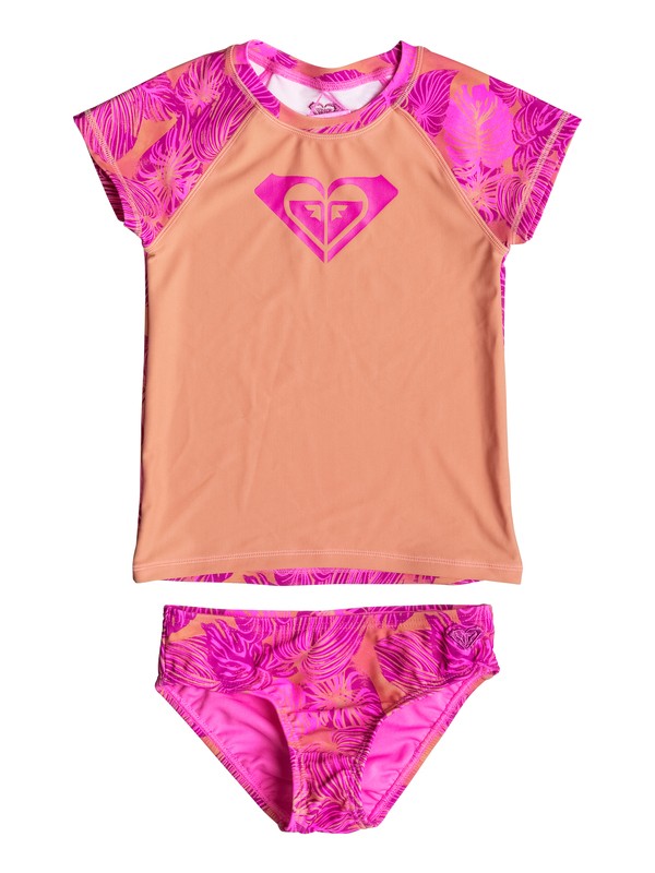 roxy, Girl's 2-6 Valencia Beach Rashguard Set, Coral Rock - Solid (ngm0) 0 Girl's 2-6 Valencia Beach Rashguard Set RRF68766 Roxy