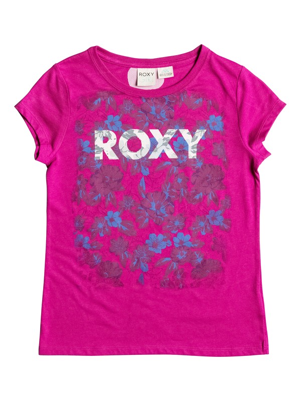 roxy, Girls 7-14 Big Dark Floral T-Shirt, Festival Fuchsia-6 (mpc6) 0 Girls 7-14 Big Dark Floral T-Shirt RRH51007 Roxy