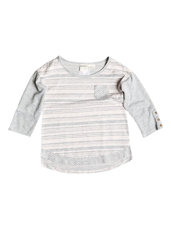roxy, Girls 2-6 Climbing 3/4 Sleeve Top, Highrise-h (sgrh) 0 Girls 2-6 Climbing 3/4 Sleeve Top RRH51286 Roxy