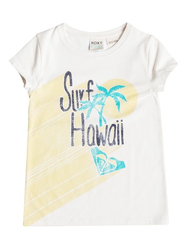 roxy, Girls 2-6 Kona T-Shirt, egret (wbs0) 0 Girls 2-6 Kona T-Shirt RRH51546 Roxy