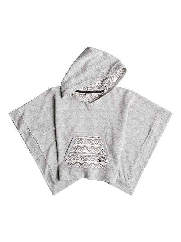 roxy, Girls 7-14 Big Capetown Hooded Poncho, Anthracite-6 (kvj6) 0 Girls 7-14 Big Capetown Hooded Poncho RRH52077 Roxy
