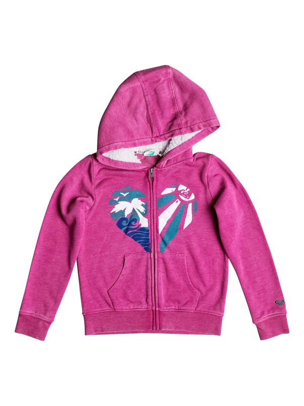 roxy, Girls 2-6 Sunny Tropics Zip-Up Hoodie, Festival Fuchsia-h (mpch) 0 Girls 2-6 Sunny Tropics Zip-Up Hoodie RRH52256 Roxy