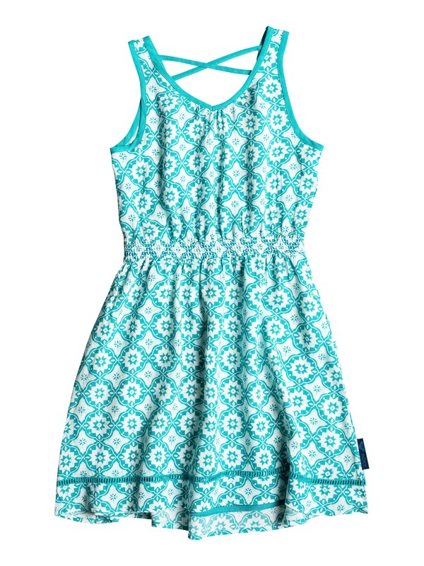 roxy, Girls 7-14 Big Pleasant Peasant Dress, Lake Blue-6 (bnw6) 0 Girls 7-14 Big Pleasant Peasant Dress RRH58077 Roxy
