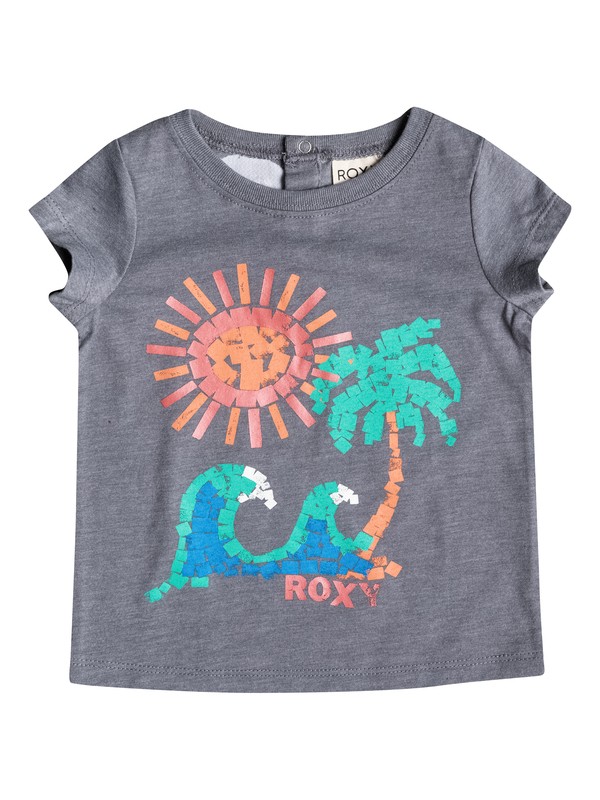 roxy, Girl's 2-6 Painted Beach Tee, Highrise-h (sgrh) 0 Girl's 2-6 Painted Beach Tee RRM51196 Roxy