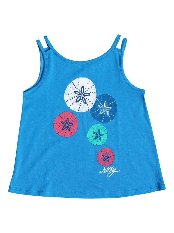 roxy, Girl's 2-6 Sand Dollar Double Straps Tank, Bluebell - Solid (blv0) 0 Girl's 2-6 Sand Dollar Double Straps Tank RRM51376 Roxy